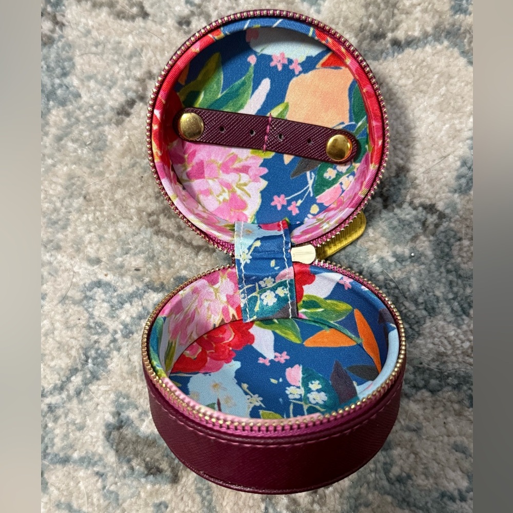 Anthropologie Ondine Catchall Pouch- Raspberry - Picture 5 of 6